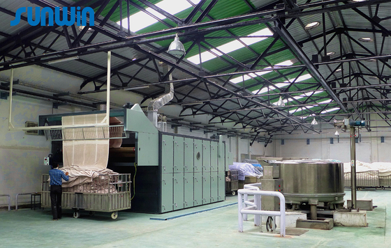 Steam Heated Continuous Tumble Drying Machine Machine  Towel Finishing Textile Dryer